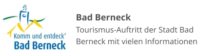 Bad Berneck Tourismus-Auftritt der Stadt Bad Berneck mit vielen Informationen